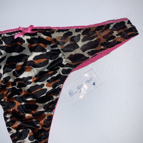 VS X Betsey Johnson Pink Leopard 36 C / S Bra Set - Picture 9 of 16